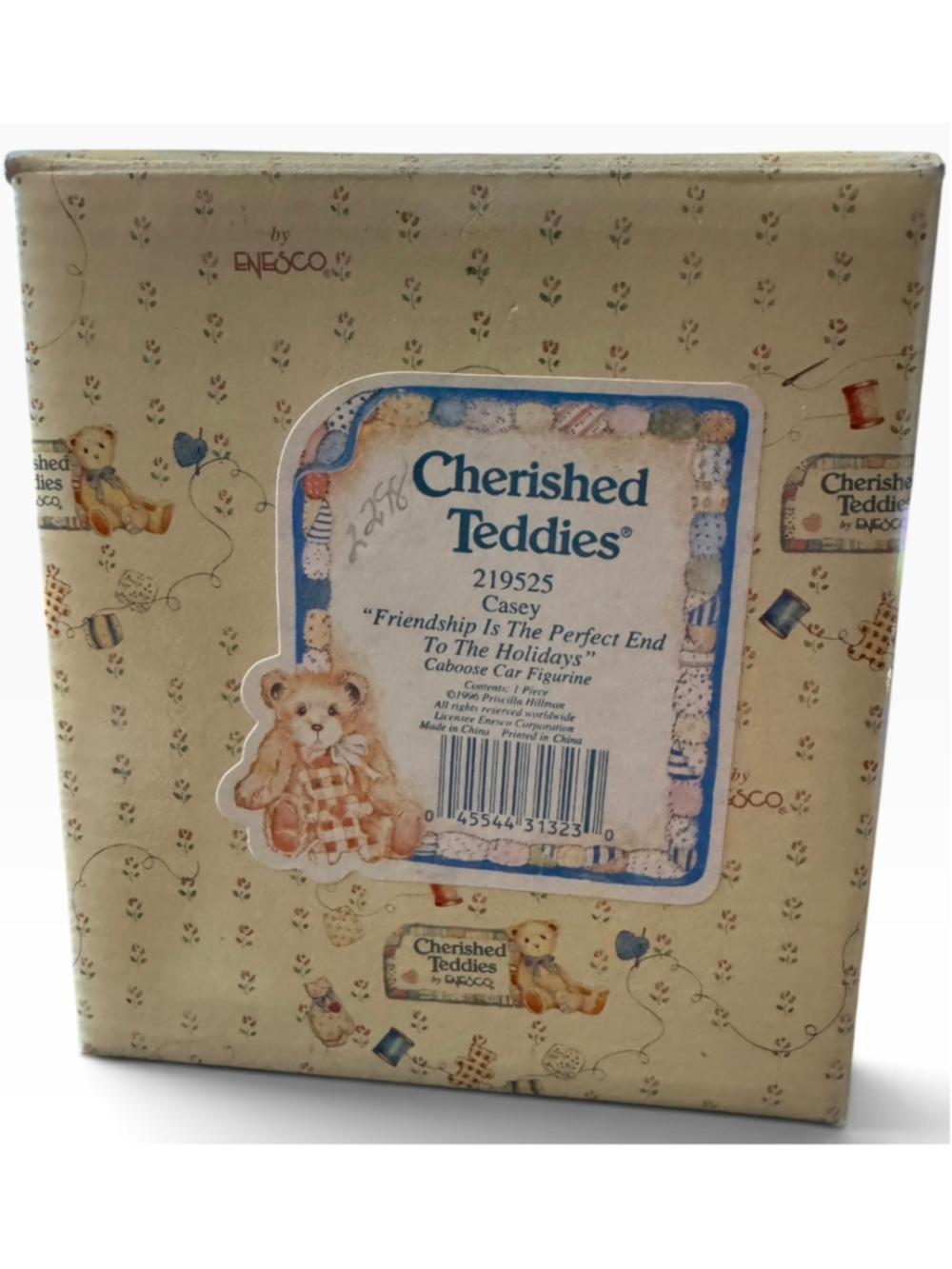 Cherished Teddies Casey Christmas Caboose Figurine #219525. - Picture 4 of 5